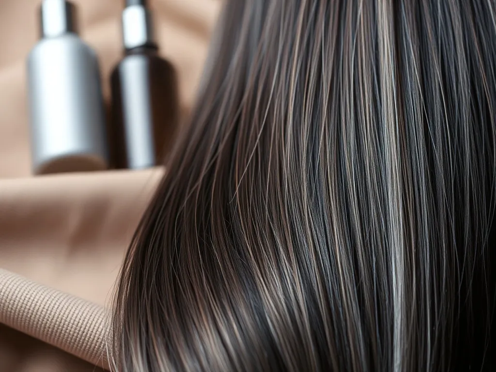 Srebrne pasemka na ciemnych włosach – jak je uzyskać i pielęgnować?