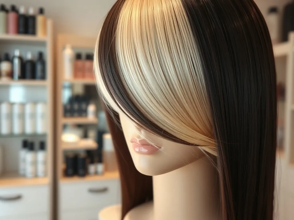 Front blond na ciemnych włosach – jak uzyskać idealny efekt?