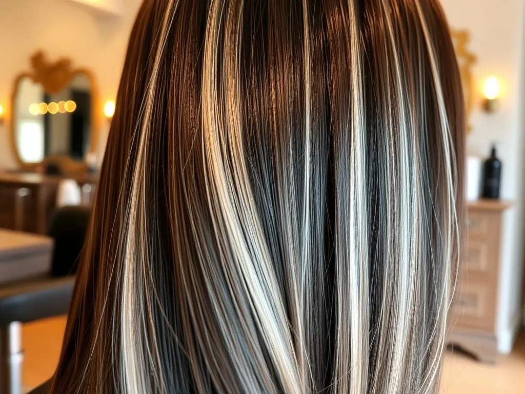 Pasemka platynowe na ciemnych włosach – jak uzyskać idealny efekt?