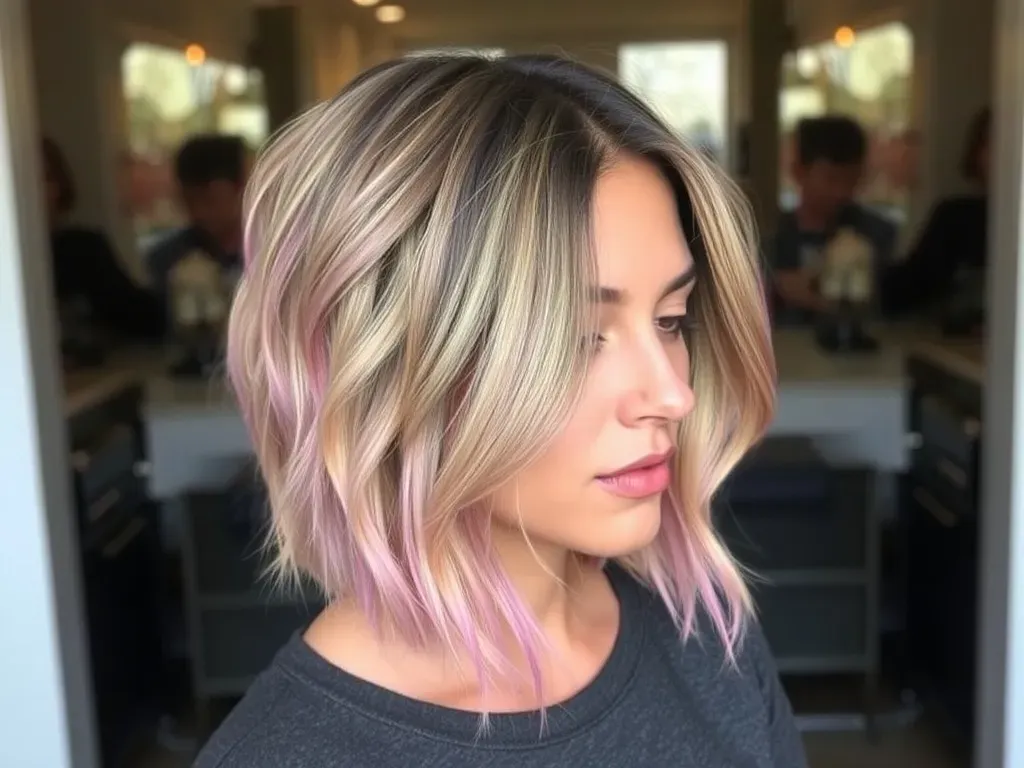 ombre krótkie włosy