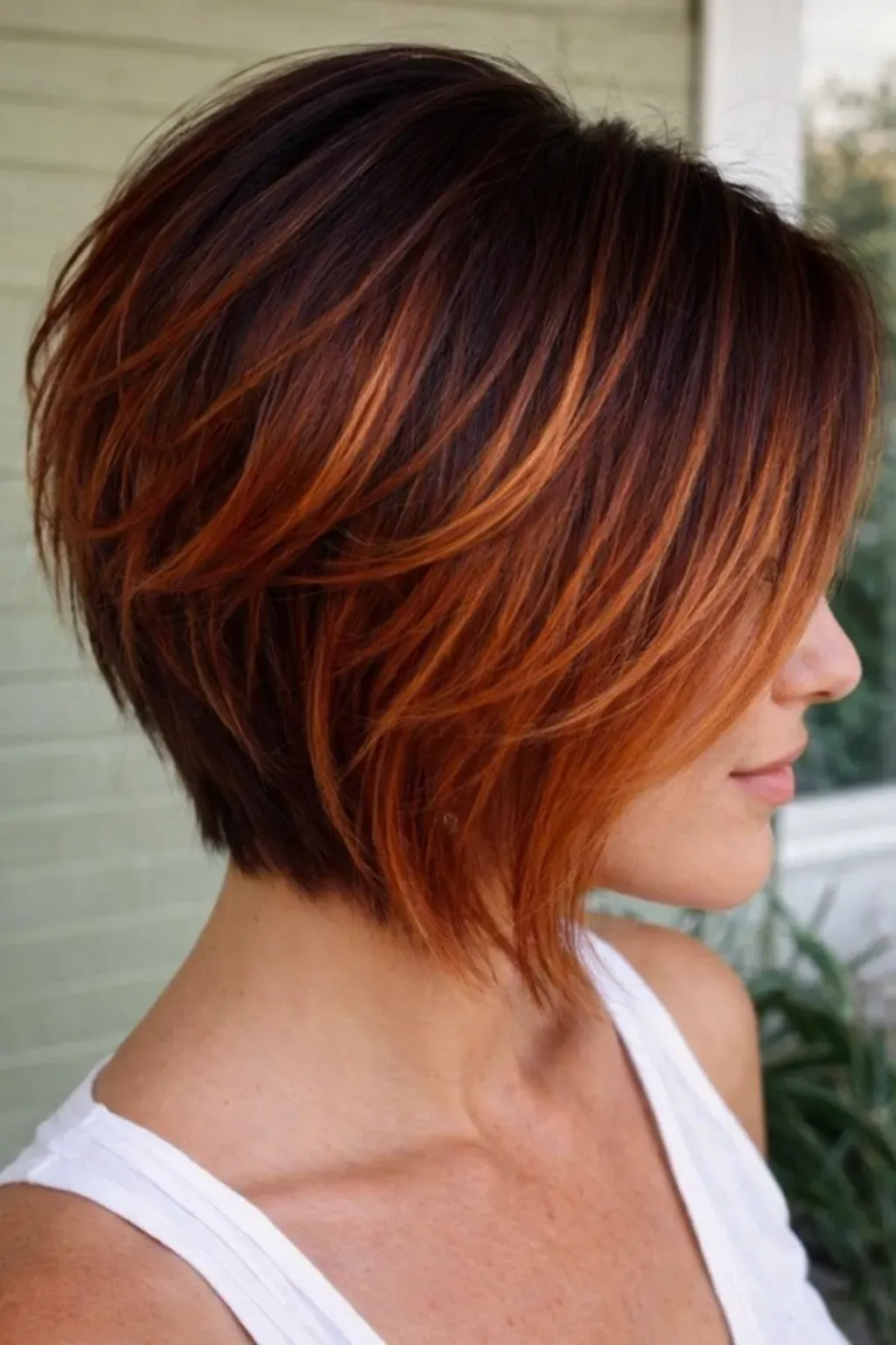 ombre rude krótkie włosy