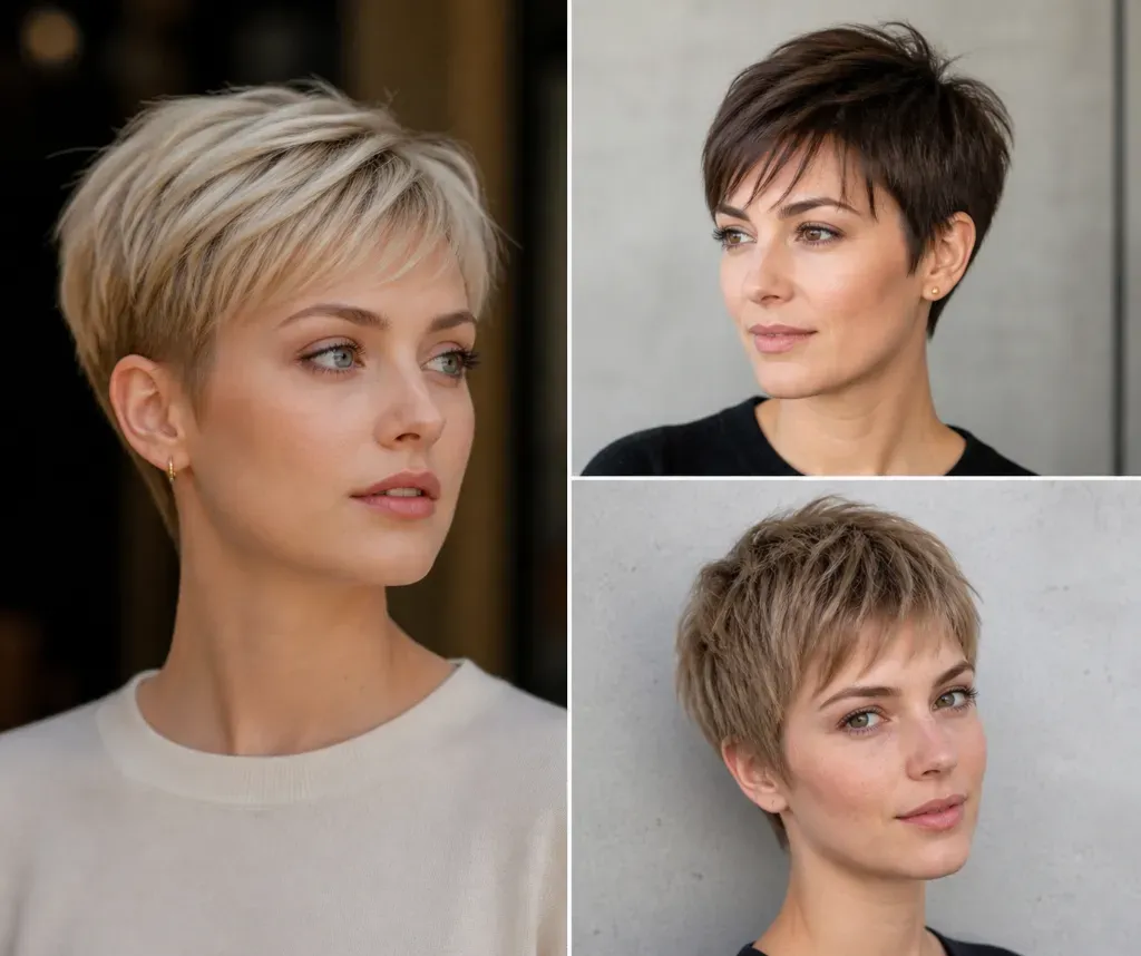 fryzura pixie cienkie włosy