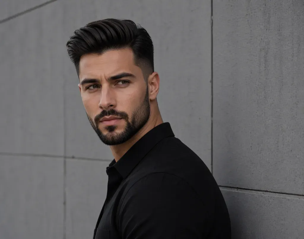 pompadour na bok